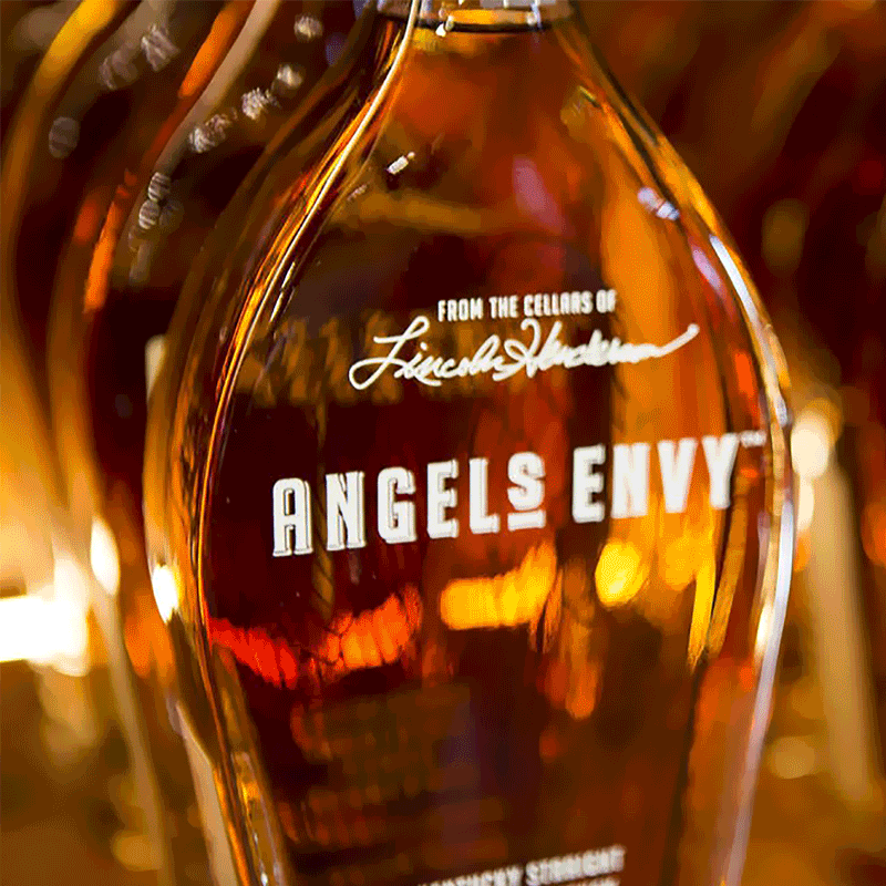 Multiple images describing Angel’s Envy brand