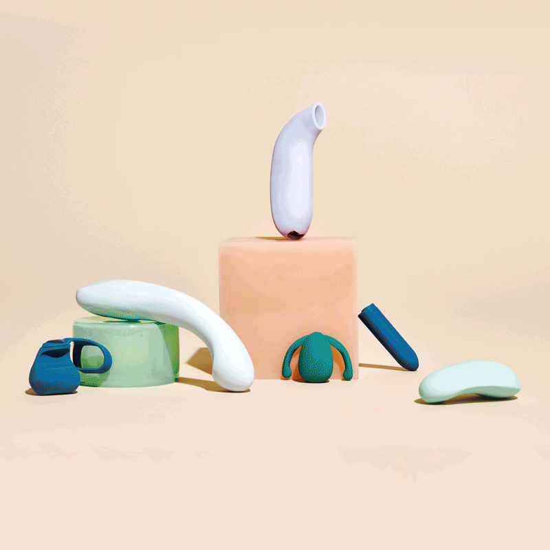 Multiple images describing Dame brand